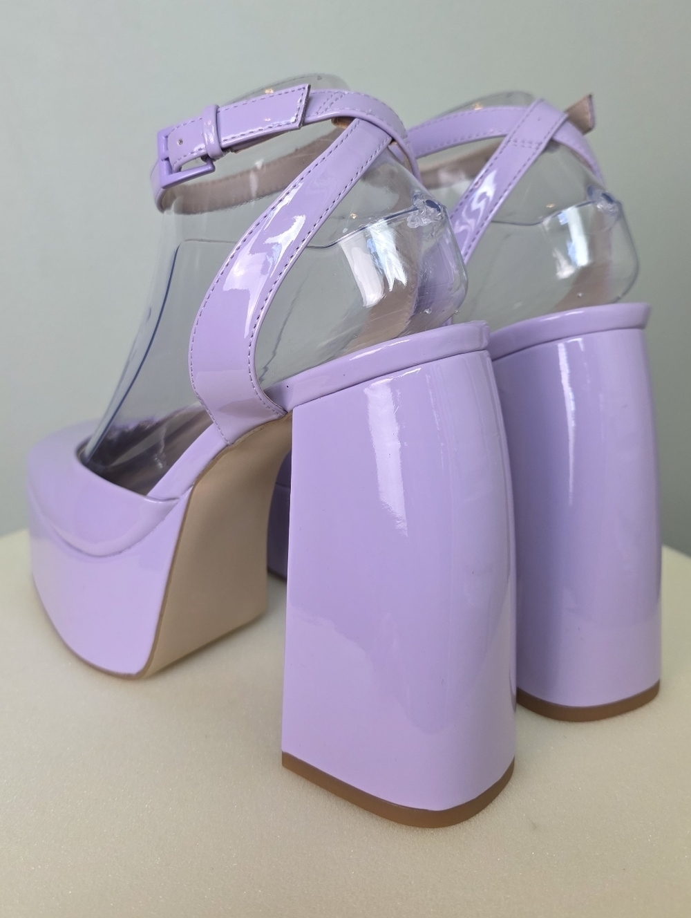 BP. Danni Platform Pump Square Toe, Lilac Purple – Size 7.5M - Great Condition! - Picture 13 of 16